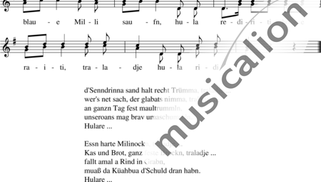 Anonymus, Unknown: Der arme Küahbua - Choir>SA:1