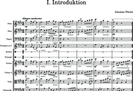 Pönitz, Jonatan: 1. Introduktion - Violine 2+Oboe+Flöte+[Vla+Vc+Kb]+Fg+Trp+Px:0