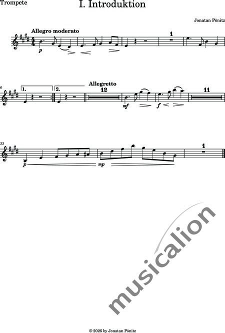Pönitz, Jonatan: 1. Introduktion - Violine 2+Oboe+Flöte+[Vla+Vc+Kb]+Fg+Trp+Px:7
