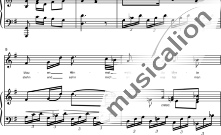 Beethoven, Ludwig van: Mignon (Conoces el país …) - Solo>Ten+Piano:1