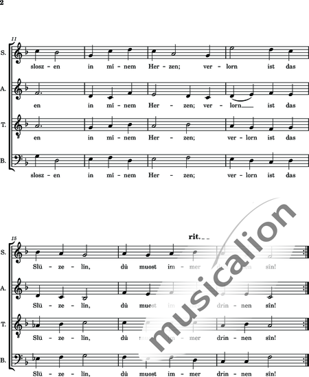 Pohle, Rolf: Cycle 4 - Dû bist mîn - Coro>SATB:2
