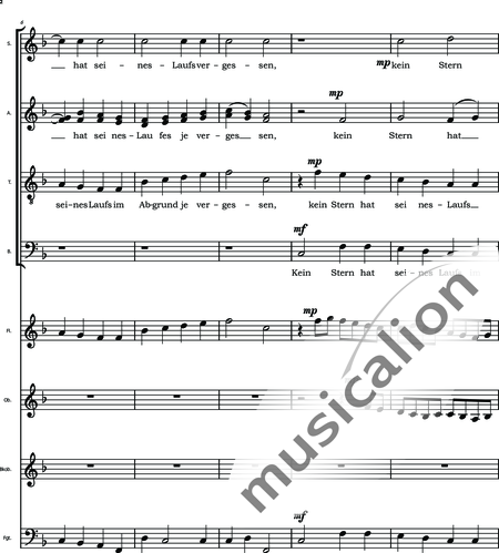 Pohle, Rolf: Monodisticha - Maß - Chor>SATB+[Ob+Fg+Fl+Ehn]:2