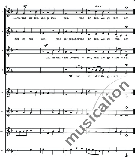 Pohle, Rolf: Monodisticha - Maß - Chor>SATB+[Ob+Fg+Fl+Ehn]:5