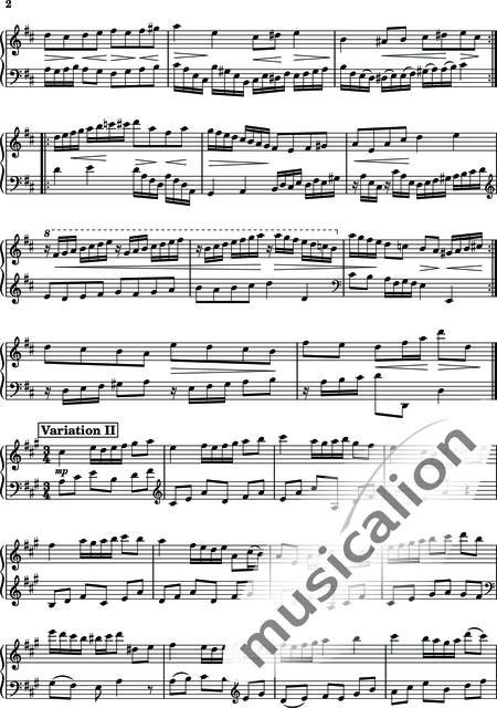 Pönitz, Jonatan: Theme with 6 Variations - Piano:2