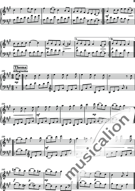 Pönitz, Jonatan: Theme with 6 Variations - Piano:5