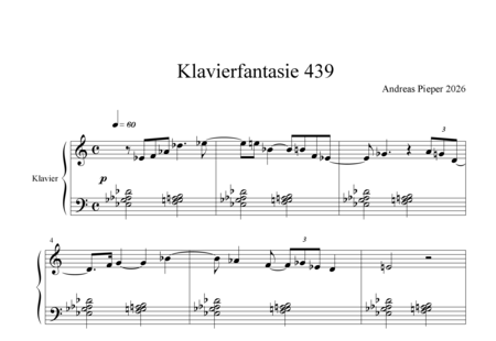 Pieper, Andreas: Klavierfantasie 439 - Klavier:0