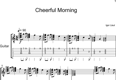 Lisul, Igor: Cheerful Morning - Gitarre:0