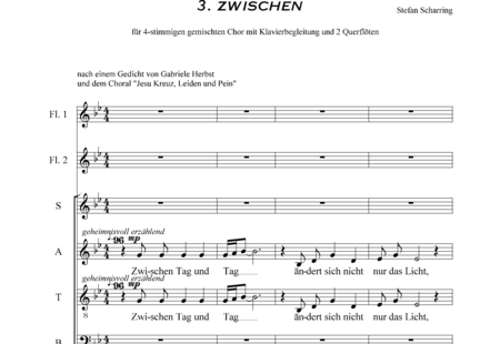 Scharring, Stefan
: Entre - Coro>SATB+Piano+Fl2:0