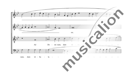 Scarlatti, Alessandro: Ad Dominum dum Tribularer - Choir>SATB:1