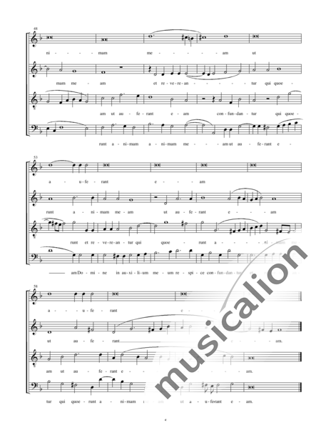 Scarlatti, Alessandro: Domine in Auxilium Meum - Choir>SATB:5