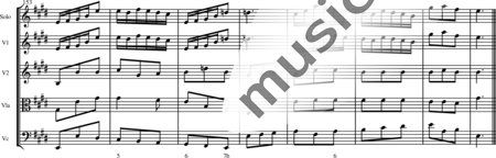 Bach, Johann Sebastian: Violin Concerto in E Major, 3rd mvt Allegro assai - Violin 2+Viola+Cnt+Vlc:10