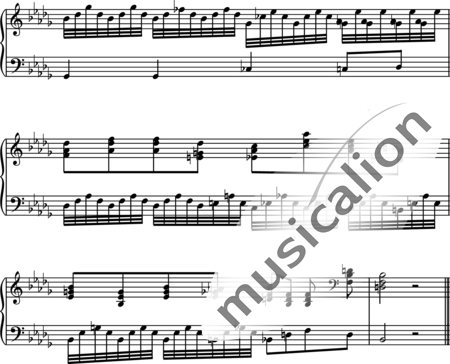 Sawitzky, Raphael: Etüde b-moll - Klavier:5