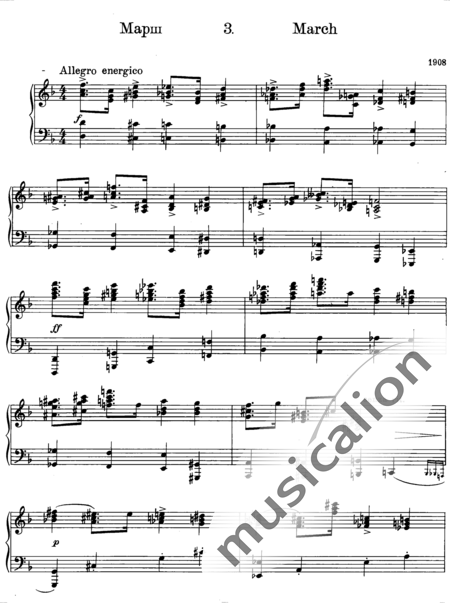 Prokofjew, Sergei Sergejewitsch: Piezas (4) - Piano:5