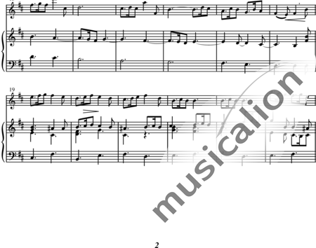 Miehling, Klaus: Sonata in D Major for baroque violin and organ or harpsichord - Violin+Organ:1