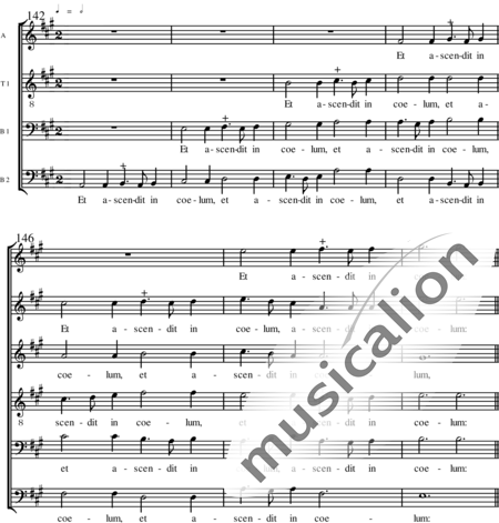 Miehling, Klaus: Missa brevis in e  (Teil 1-5: Kyrie-Sanctus) - Chor>SSAATBB:24