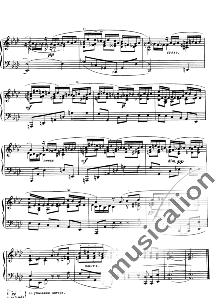 Skrjabin, Alexander: Etüde Nr. 8 - Klavier:4