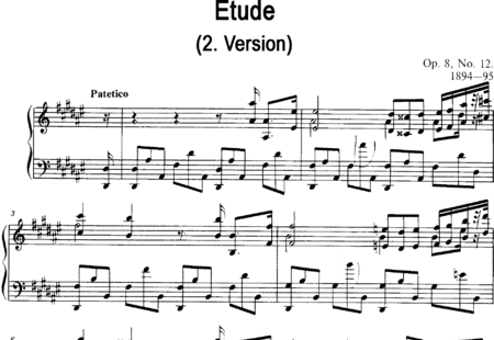 Skrjabin, Alexander: Etüde Nr. 12 (Version 2) - Klavier:0