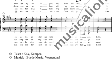 Boede, Cees: Kerstwiegeliedje (Songbook) - Chor>SATB:1
