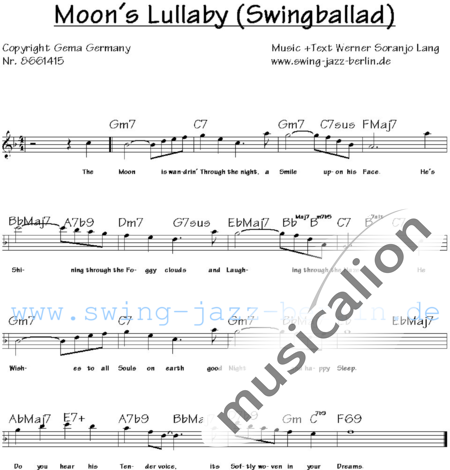 Lang, Werner Soranjo
: Cancion de cuna lunar - Solo>X+Coro>AAAXXX:2