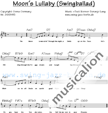 Lang, Werner Soranjo
: Cancion de cuna lunar - Solo>X+Coro>AAAXXX:6