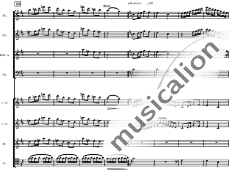 Miehling, Klaus: Ballettmusik II - Englischhorn+Harfe+[Fl2+Ob2+KlarA2+Fg2]+[Hn4+Pos3+Trp2]+Pk2+[Vl8+Vla3+Vc4+Kb2]:64