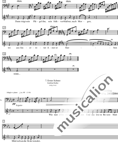Miehling, Klaus: Deutsche Lieder (9) - Solo>Sop+Klavier+[Vl2+Vla+Vc]:67