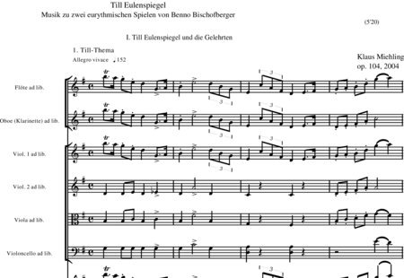 Miehling, Klaus: Till Eulenspiegel - Piano+[Fl+Ob]+[Vln2+Vlc+Db]:0