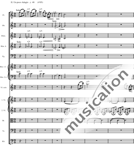 Miehling, Klaus: Konzert in E für Violine und Orchester - Violine+[Fl2+Ob2+Ehn+KlarA2+Fg2]+[PosB2+Hn4+TrpB2]+Pk+[Vl2+Vla+Vc+Kb]:39