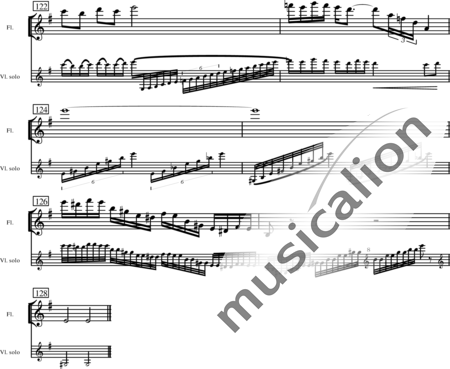 Miehling, Klaus: Konzert in E für Violine und Orchester - Violine+[Fl2+Ob2+Ehn+KlarA2+Fg2]+[PosB2+Hn4+TrpB2]+Pk+[Vl2+Vla+Vc+Kb]:106
