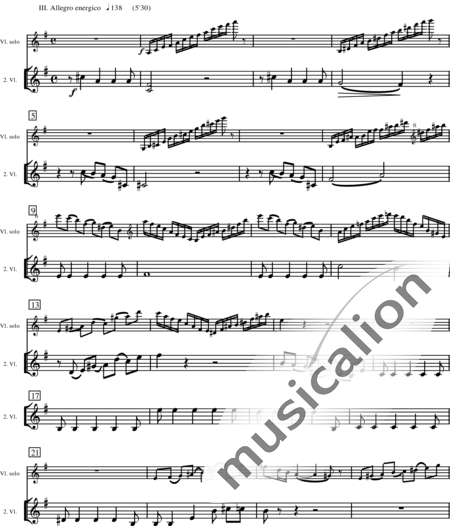 Miehling, Klaus: Konzert in E für Violine und Orchester - Violine+[Fl2+Ob2+Ehn+KlarA2+Fg2]+[PosB2+Hn4+TrpB2]+Pk+[Vl2+Vla+Vc+Kb]:242