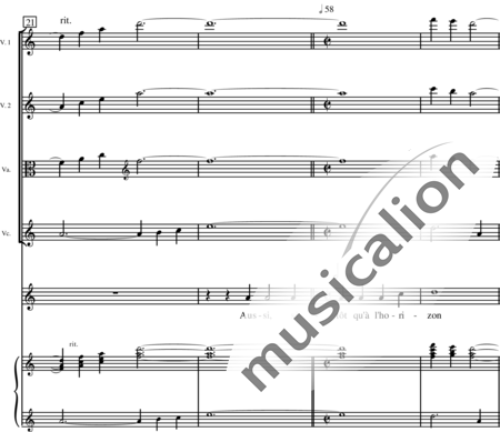 Miehling, Klaus: Acht französische Lieder - Solo>Sop+Klavier+[Vl2+Vla+Vc]:62