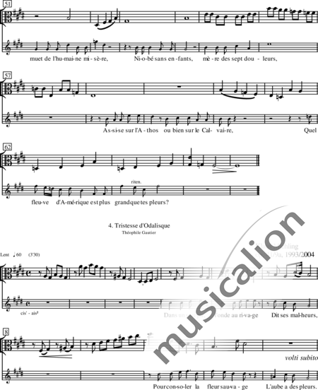 Miehling, Klaus: Acht französische Lieder - Solo>Sop+Klavier+[Vl2+Vla+Vc]:175