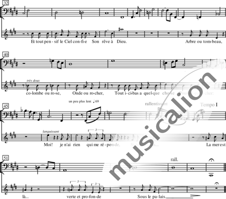 Miehling, Klaus: Acht französische Lieder - Solo>Sop+Klavier+[Vl2+Vla+Vc]:194