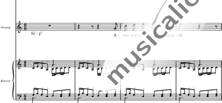 Miehling, Klaus: Ocho canciones francesas - Solo>sop+Piano+[Vl2+Vla+Vc]:1