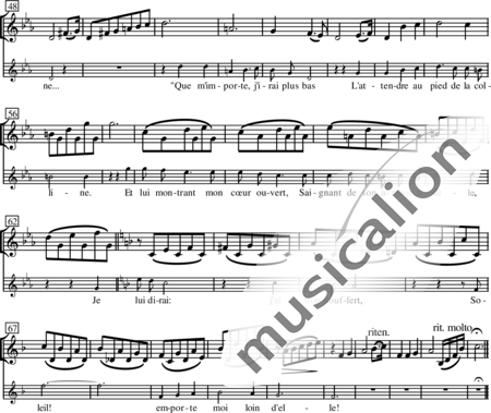 Miehling, Klaus: Ocho canciones francesas - Solo>sop+Piano+[Vl2+Vla+Vc]:115