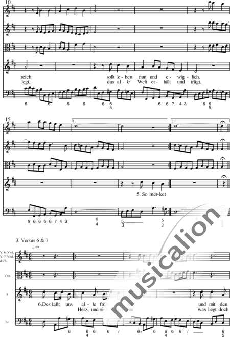 Miehling, Klaus: Vom Himmel hoch, da komm ich her (Choralkantate) - Solo>Sop+Fl+BC+[Vl+Vg]:7