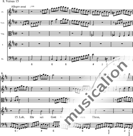 Miehling, Klaus: Vom Himmel hoch, da komm ich her (Choralkantate) - Solo>Sop+Fl+BC+[Vl+Vg]:16