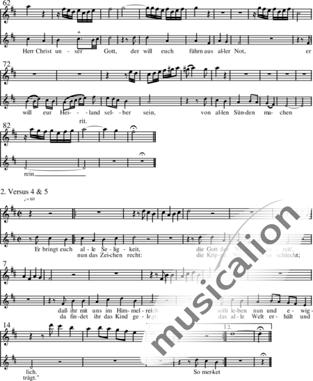 Miehling, Klaus: Vom Himmel hoch, da komm ich her (Choralkantate) - Solo>Sop+Fl+BC+[Vl+Vg]:20