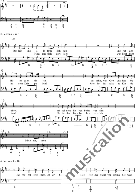 Miehling, Klaus: Vom Himmel hoch, da komm ich her (Choralkantate) - Solo>Sop+Fl+BC+[Vl+Vg]:39