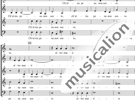 Gesualdo, Carlo
: Cor mio, deh, non piangete - Coro>SAATB:1