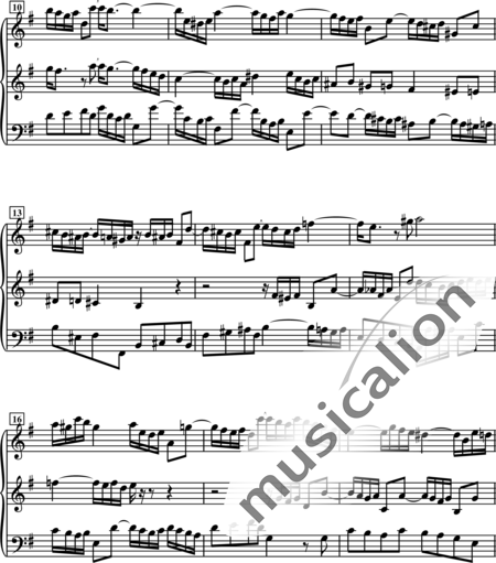 Bach, Johann Sebastian: Invention a 3 Voci No. 4 - Horn 2+Tuba:2