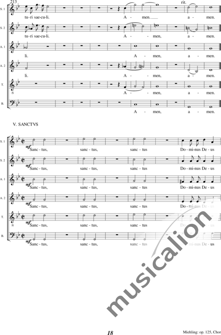 Miehling, Klaus: Missa brevis in g - Solo>Sop/Alt+Chor>SATB+Ob+Org:18