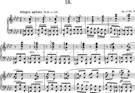 Skrjabin, Alexander: Prélude No. 18 - Piano:0
