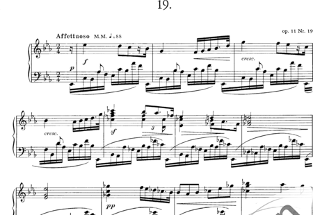 Skrjabin, Alexander: Prélude No. 19 - Piano:0