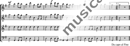 Händel, Georg Friedrich: Festlicher Ruf (Solemn Call, arr. for rec. AATB) - Recorder 4:2