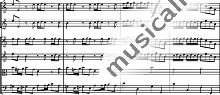 Vivaldi, Antonio: Concerto grosso Op. 3 Nr. 8 Satz 1 Allegro - Violine 2+[Vl2+Vla+Vc]:1