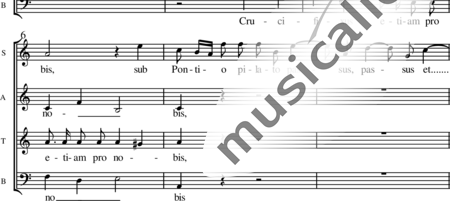 Vivaldi, Antonio: 3. Crucifixus (choral score) - Choir>SATB:1