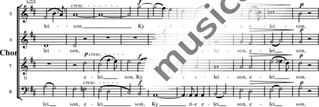 Beethoven, Ludwig van: Kyrie, Parte 1 - Solo>sop/Ten/bajo+Coro>SATB:1