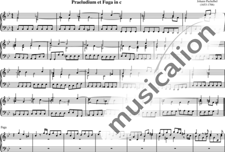 Pachelbel, Johann: Praeludium et Fuga in c - Orgel:0