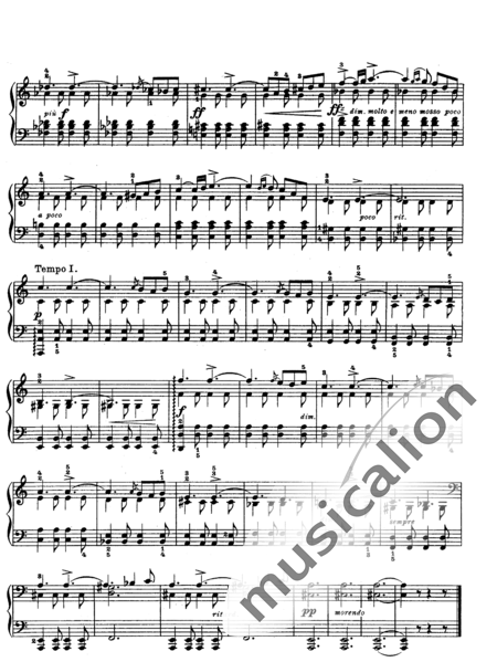 Grieg, Edvard Hagerup: Melodie - Klavier:3